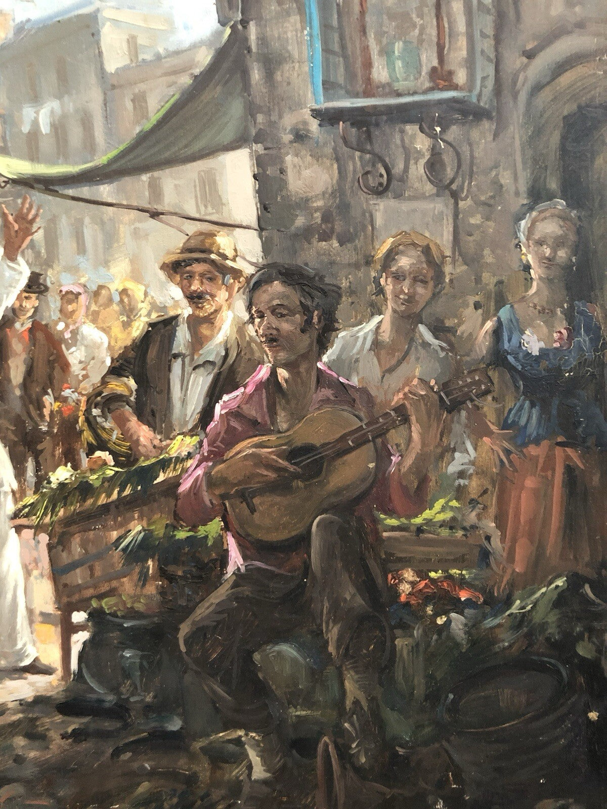 Quadro -Scena Allegorica Napoletana- dipinto a olio