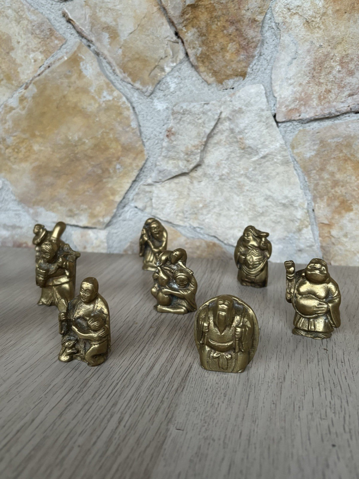 Sculture In Miniatura “ Divinità E Buddha” In Ottone