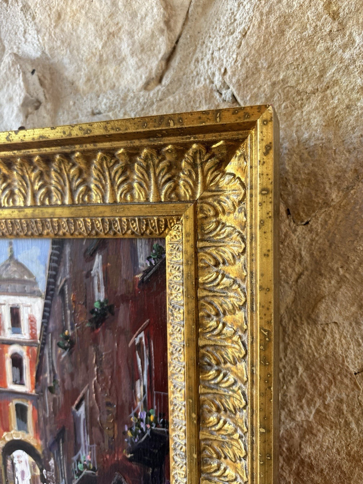 Quadro -Vicolo Di Napoli- Nino D’Amore- dipinto a olio