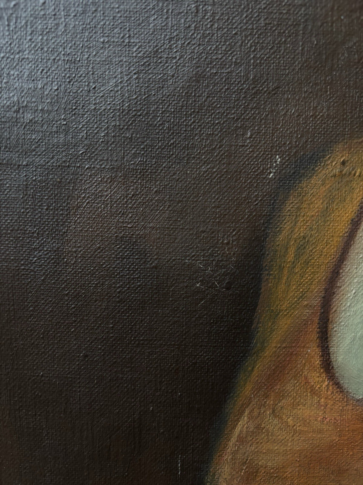 Grande quadro antico -Ritratto Di Donna- dipinto a olio su tela