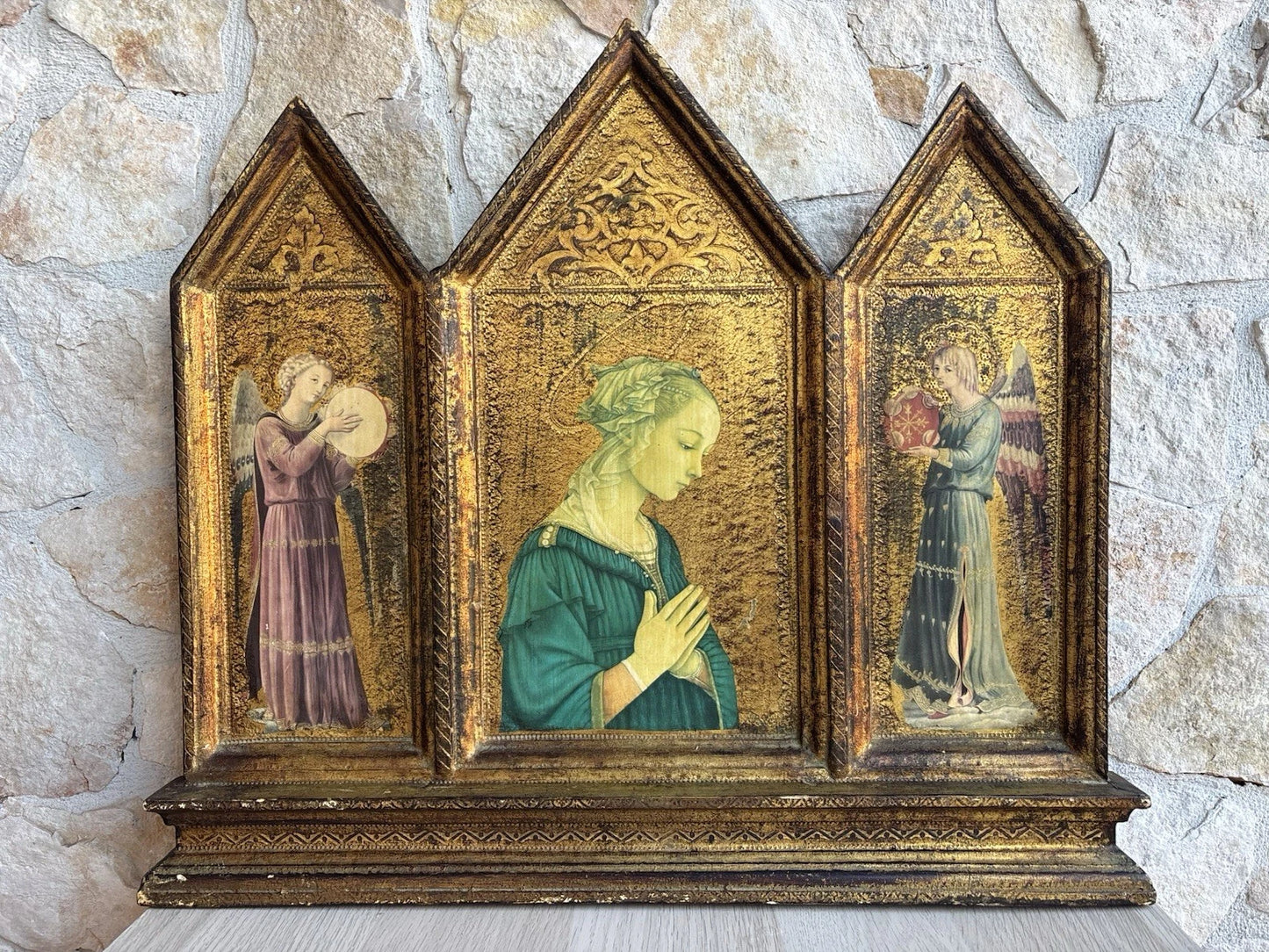 Quadro Icona Religiosa Vintage