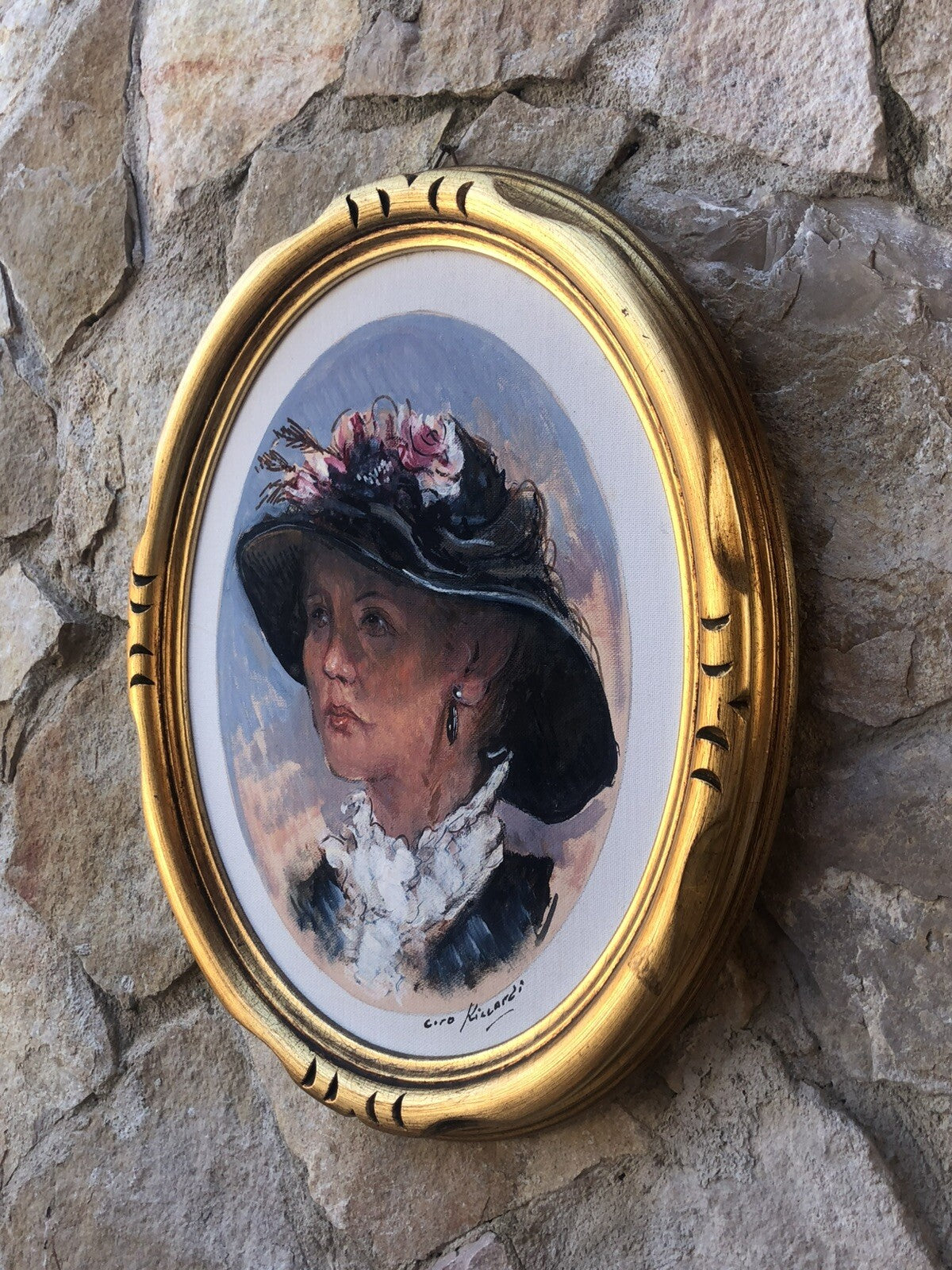 Quadro -Figura Di Donna- dipinto a olio