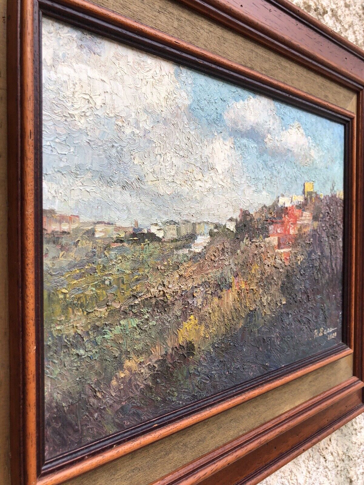 Quadro vintage -Panorama- dipinto a olio su tela