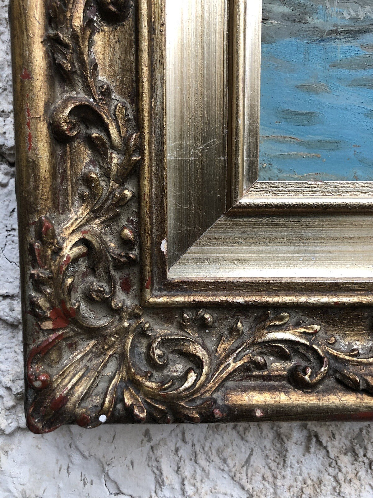 Quadro vintage -Porto Di Pozzuoli- dipinto a olio