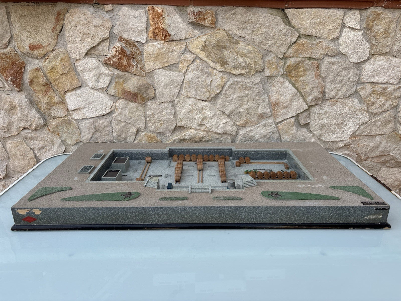 Modello Architettonico Vintage, Oleificio, V.Toffoli E Figli Anni’50