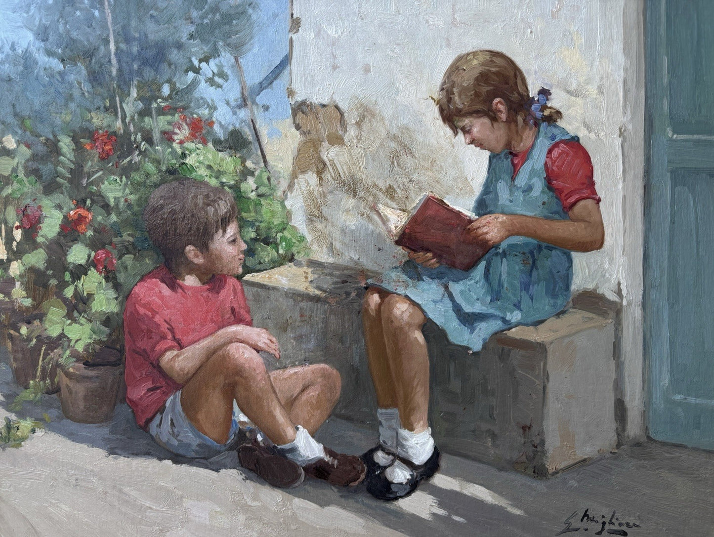 Quadro -Scolari- Guglielmo Migliore dipinto a olio