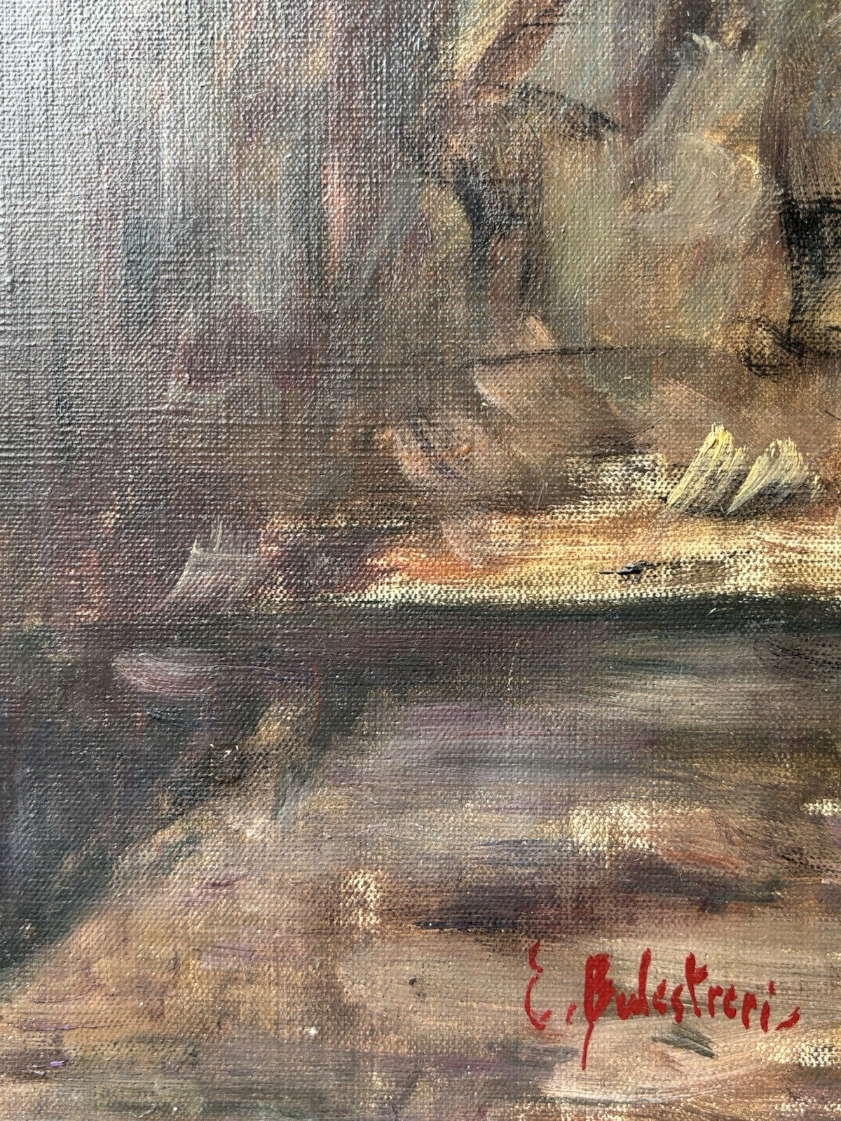 Quadro -Vaso Con Fiori- dipinto a olio su tela