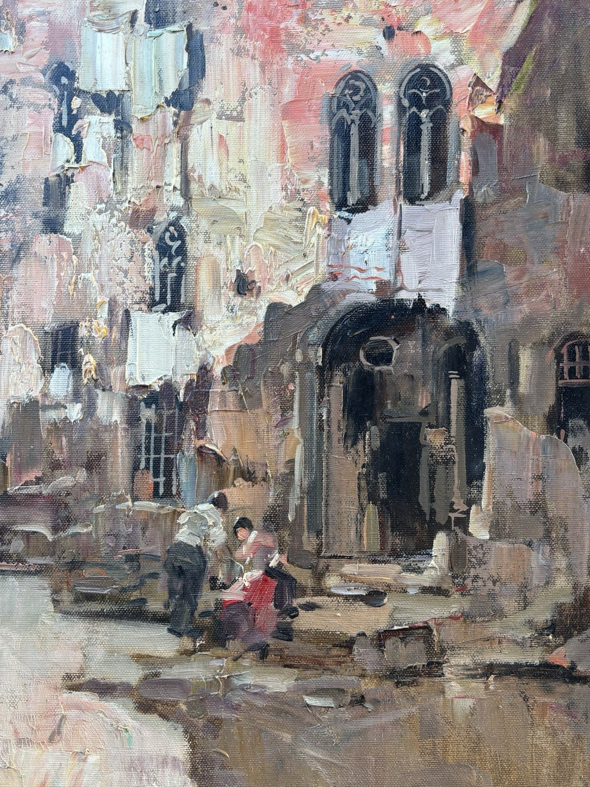 Quadro -Borgo Veneziano- Antonio Gravina- dipinto a olio su tela