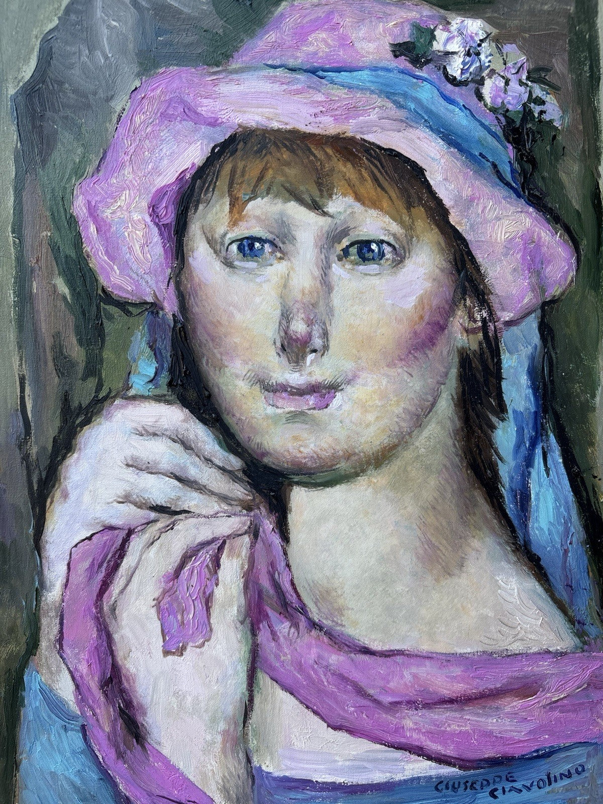 Quadro -Figura Femminile- Giuseppe Ciavolino- dipinto a olio su tela