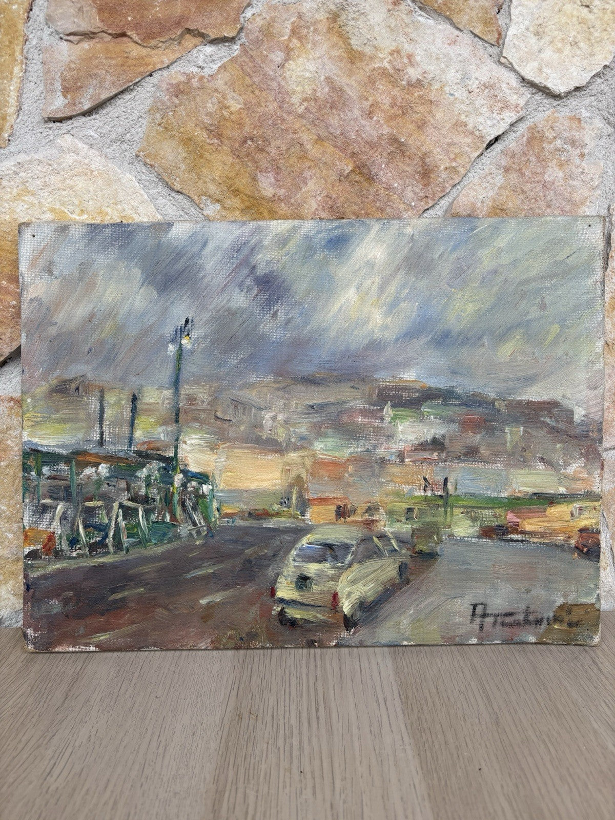 Quadro -Paesaggio- Amerigo Tamburrini dipinto a olio su tela