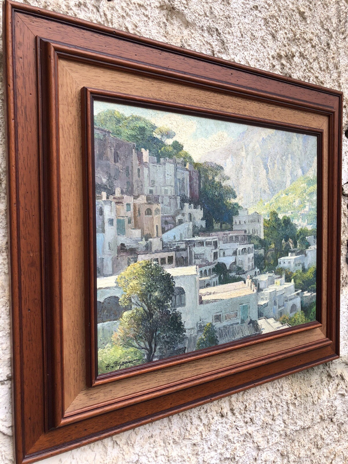 Quadro vintage -Paesaggio- dipinto a olio