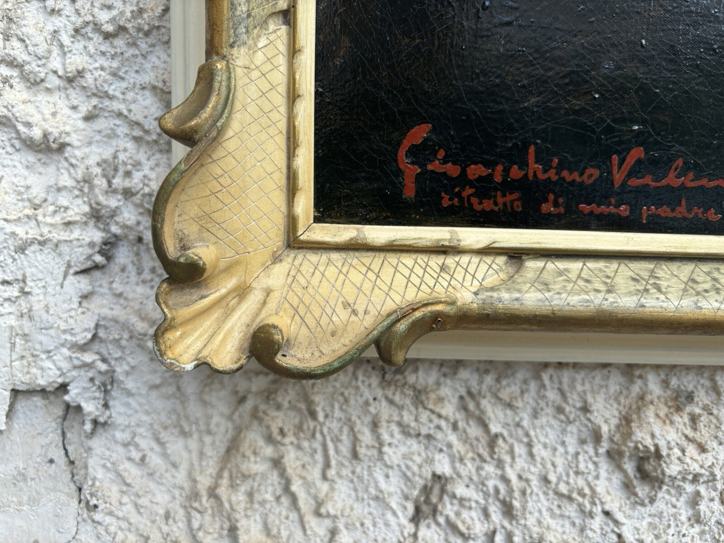 Quadro antico -Ritratto- dipinto a olio su tela
