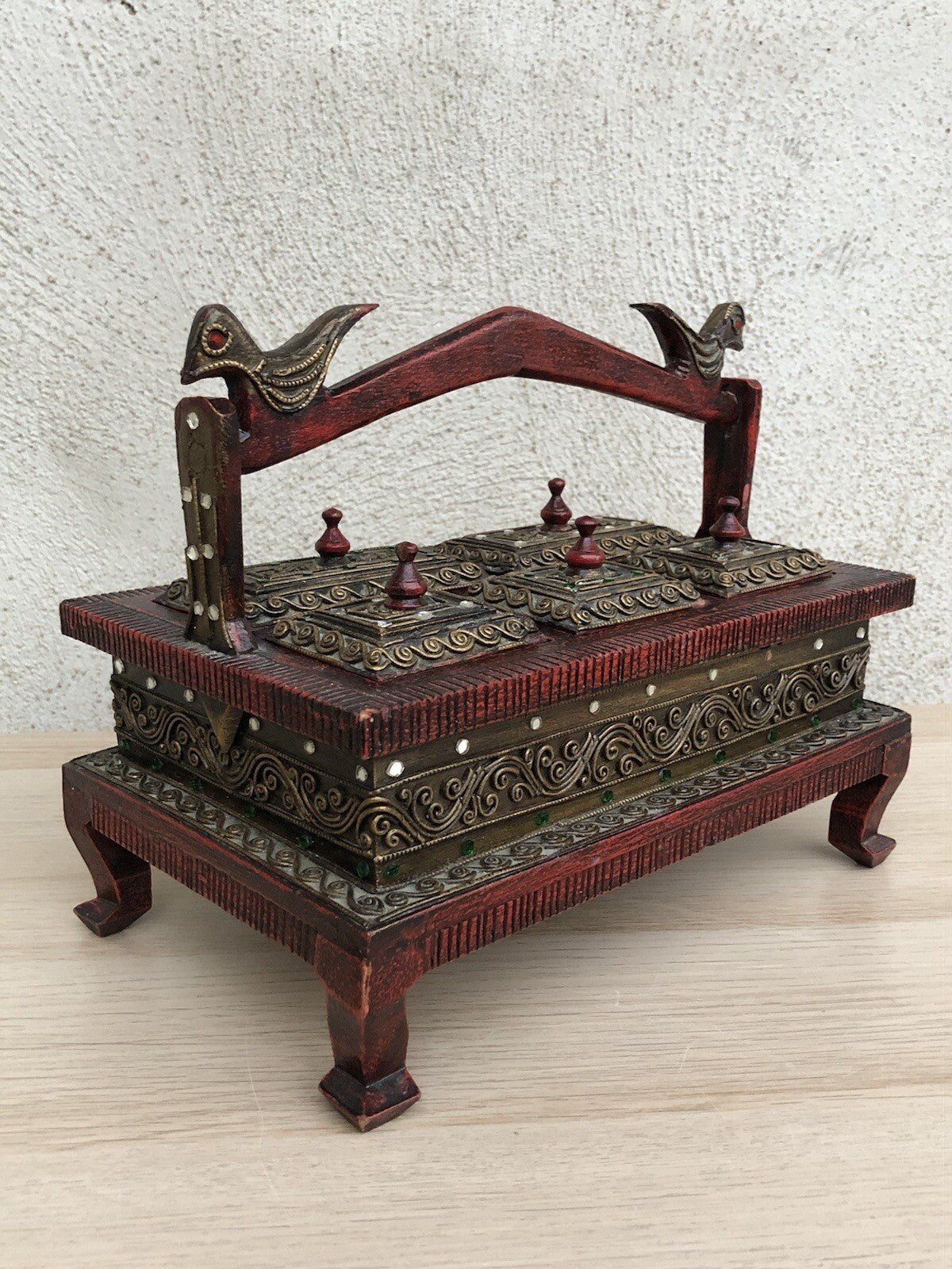 Scatola Portagioie Indiana In Legno