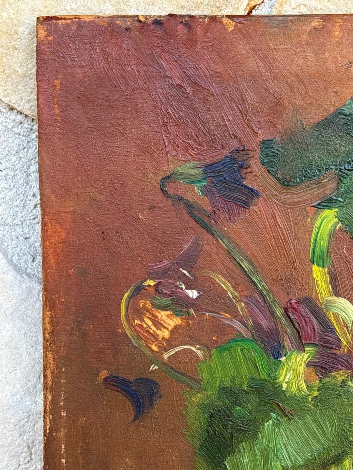 Quadro -Vaso Con Fiori- Mario Vittorio dipinto a olio