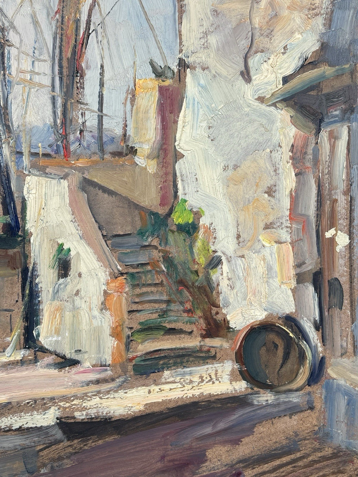 Quadro -Paesaggio Con Casolare- Edmondo Di Napoli- dipinto a olio