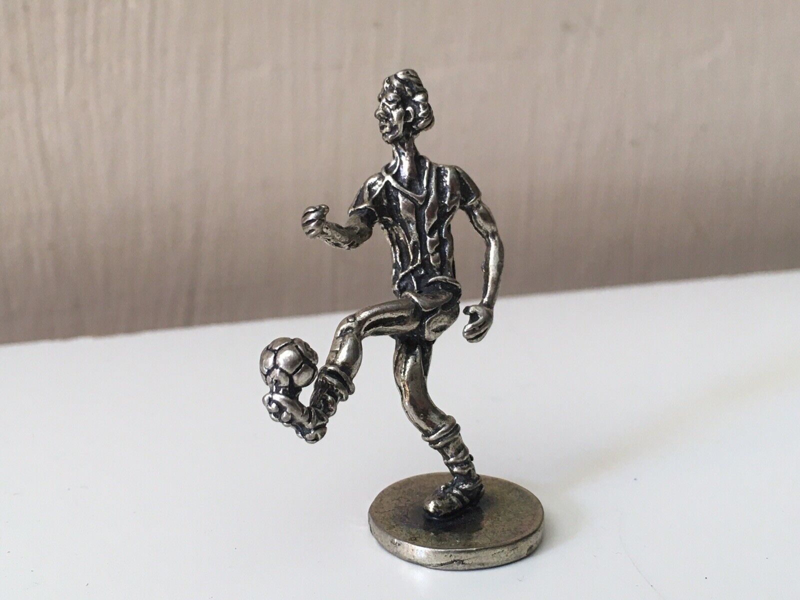 Miniatura Calciatore in argento 925 vintage Microfusione