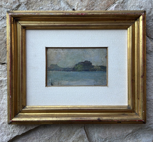 Quadro miniatura -Marina- Giovanni Brancaccio dipinto a olio