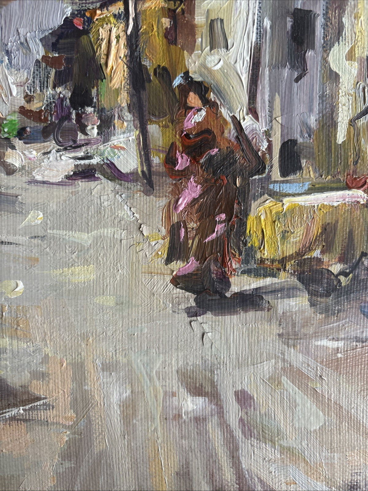 Quadro -Interno Palazzo- Nicola Canzanella dipinto a olio su tela