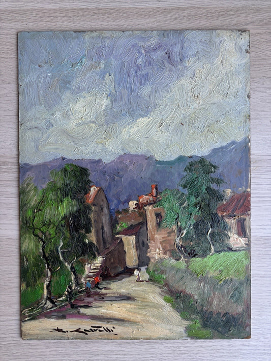 Quadro -Paesaggio Beneventano- Rocco Carvelli dipinto a olio