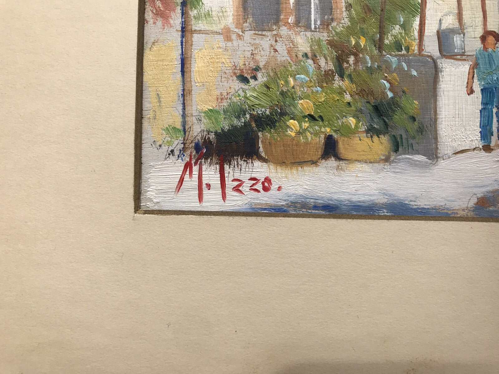 QUADRO VINTAGE DIPINTO A OLIO SU TAVOLETTA