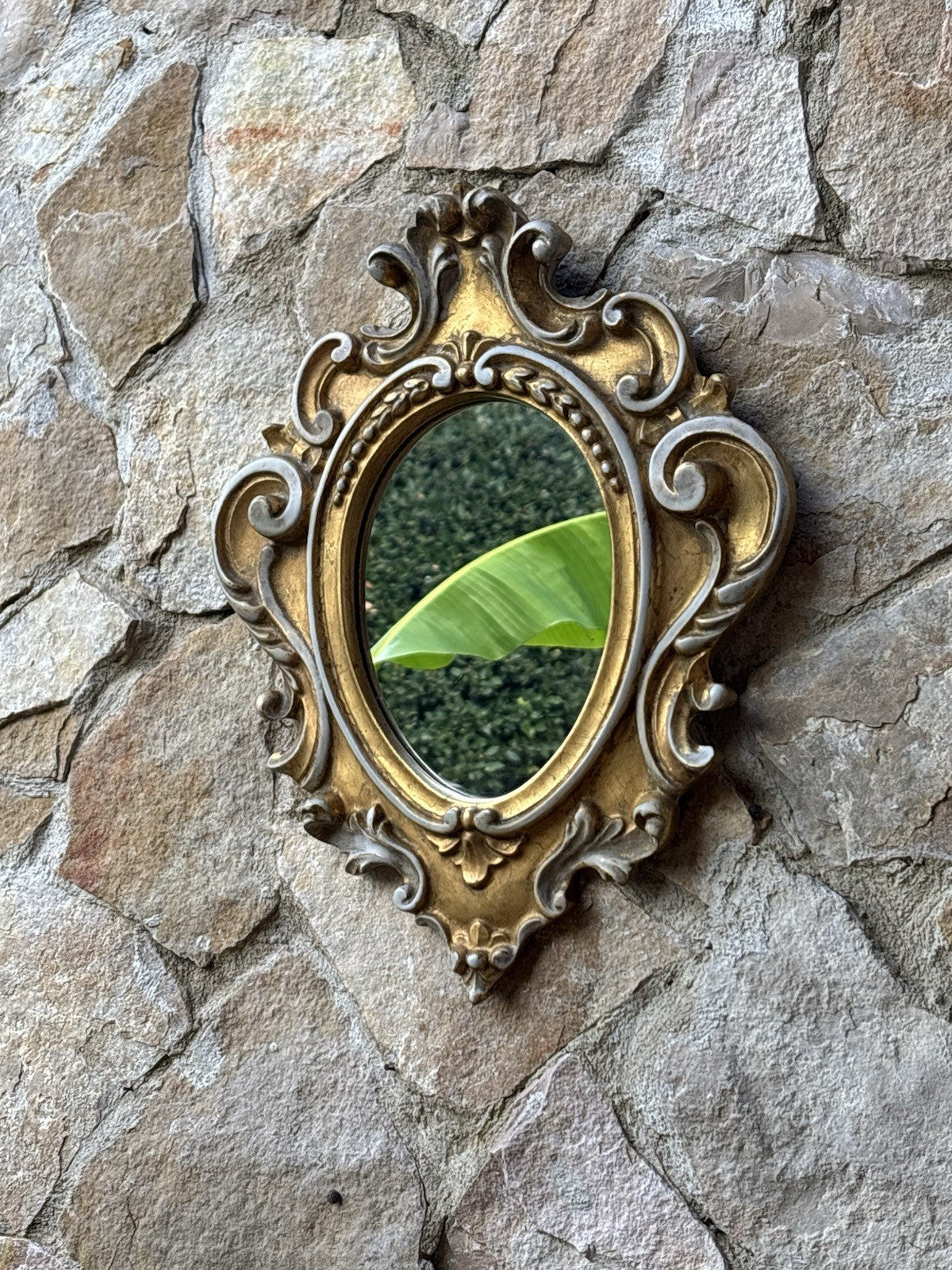 Specchio Vintage In Legno