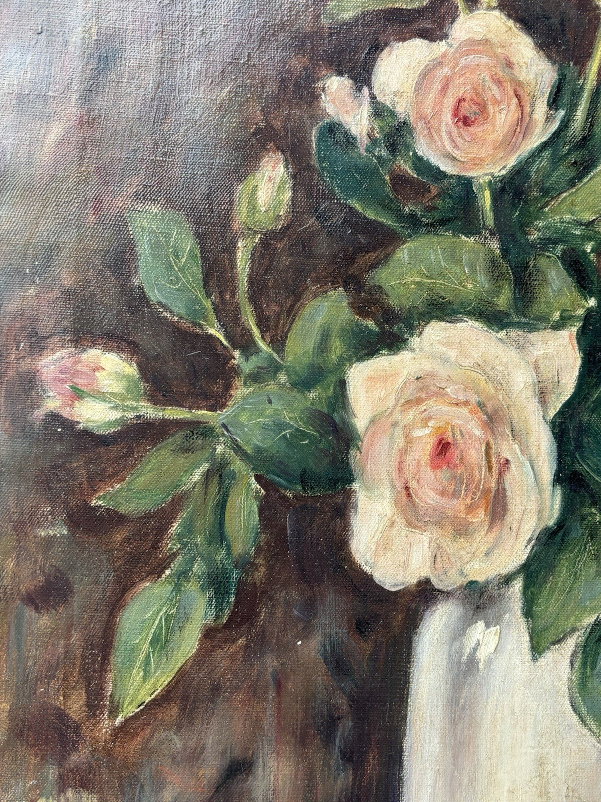 Quadro -Vaso Con Fiori- dipinto a olio su tela