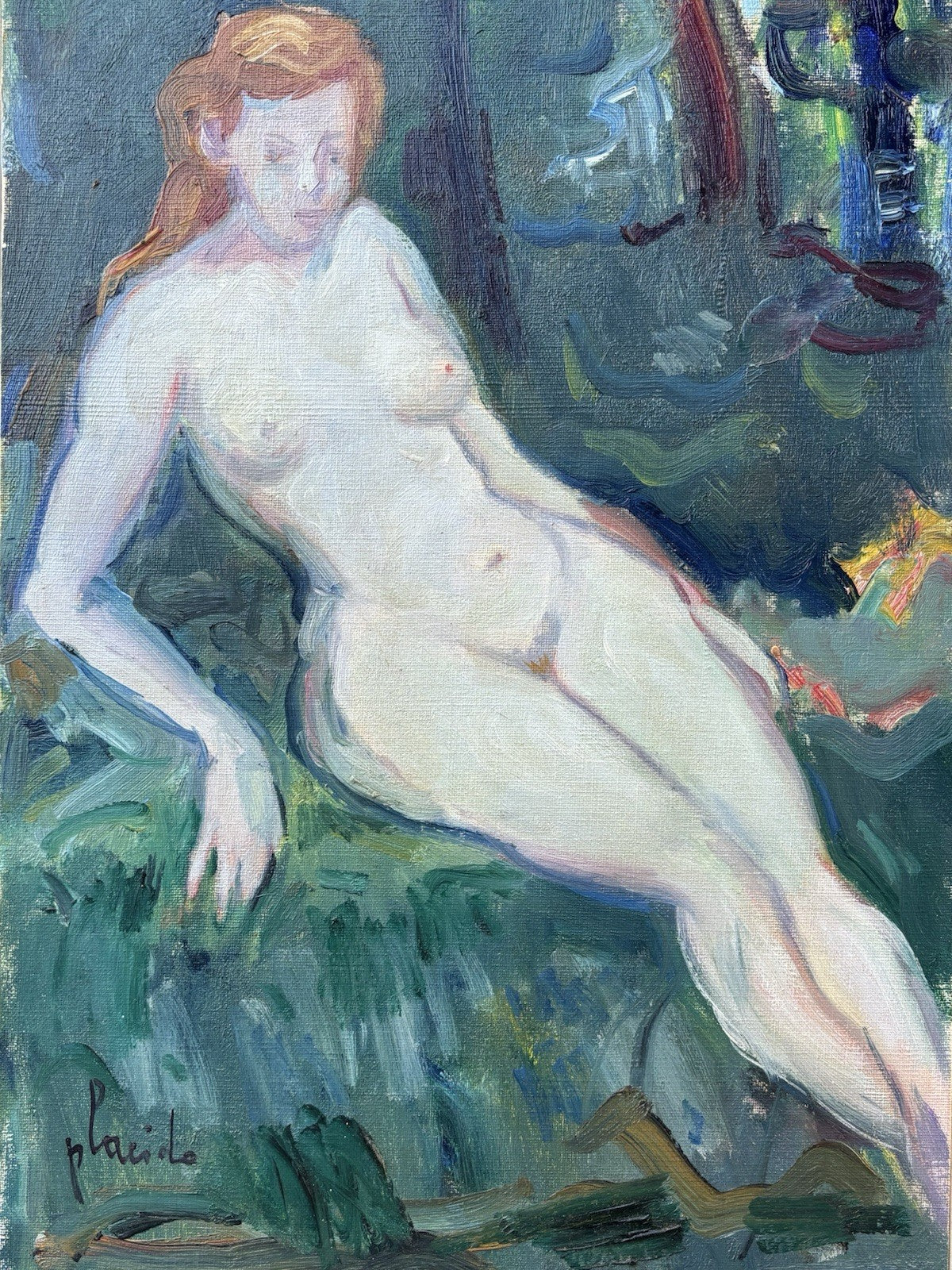 Quadro -Nudo Artistico- Errico Placido dipinto a olio su tela