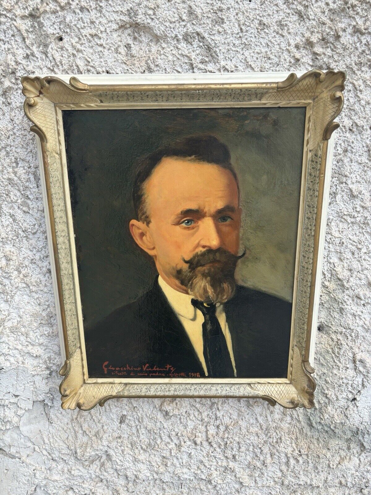 Quadro antico -Ritratto- dipinto a olio su tela