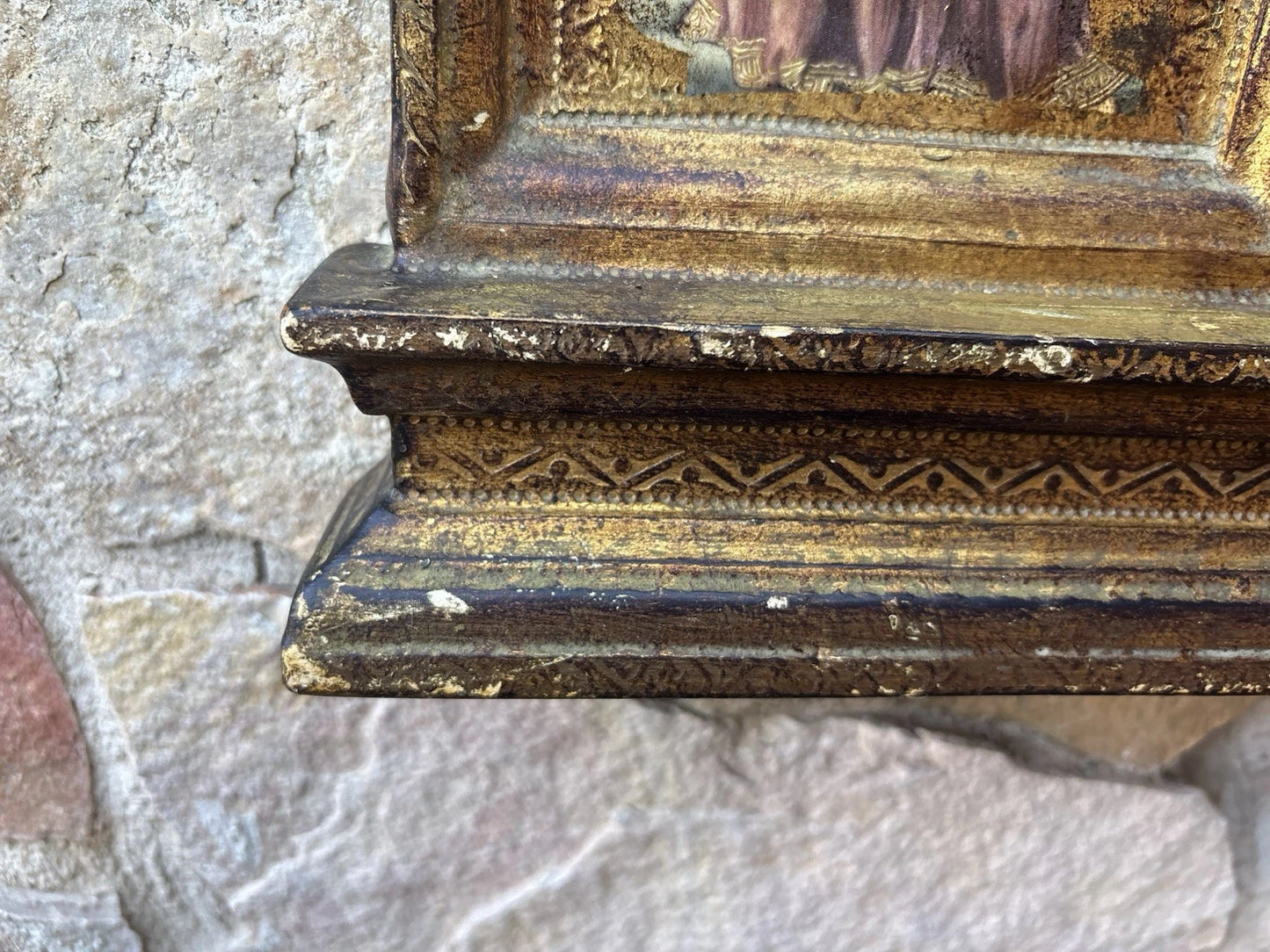 Quadro Icona Religiosa Vintage