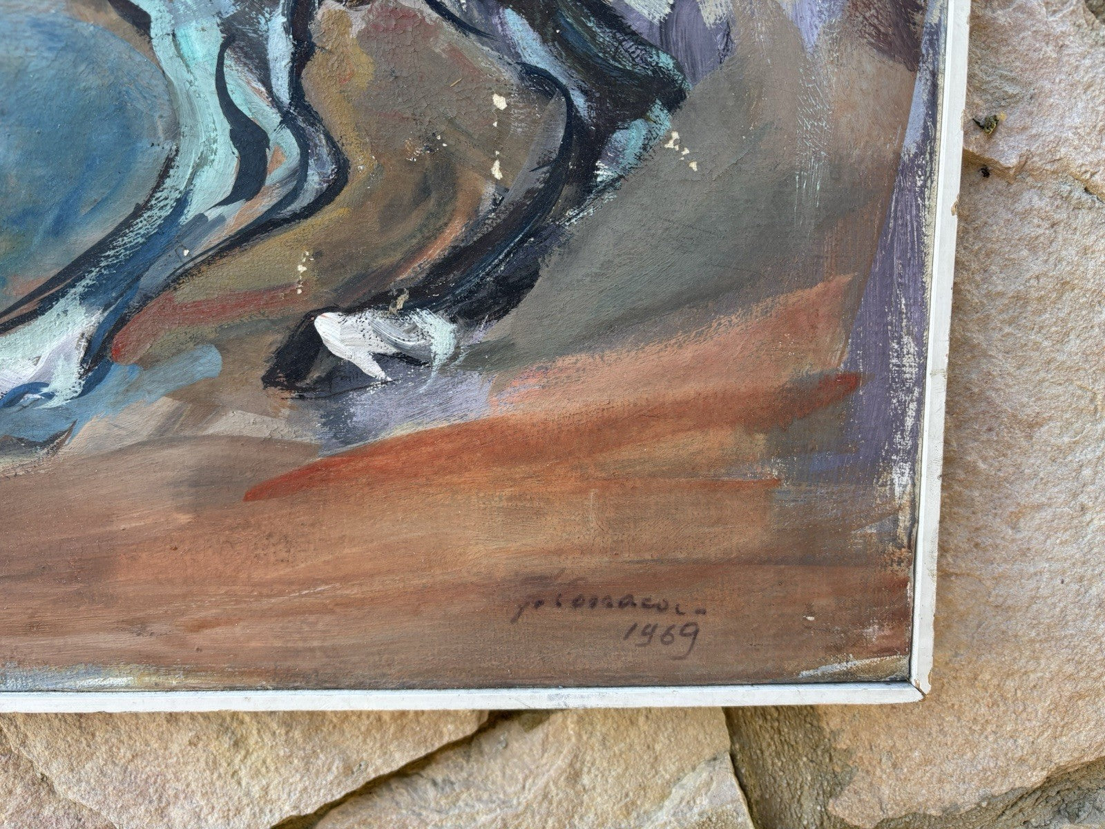 Quadro -Cavalli- Ferruccio Torraca- dipinto a olio su tela