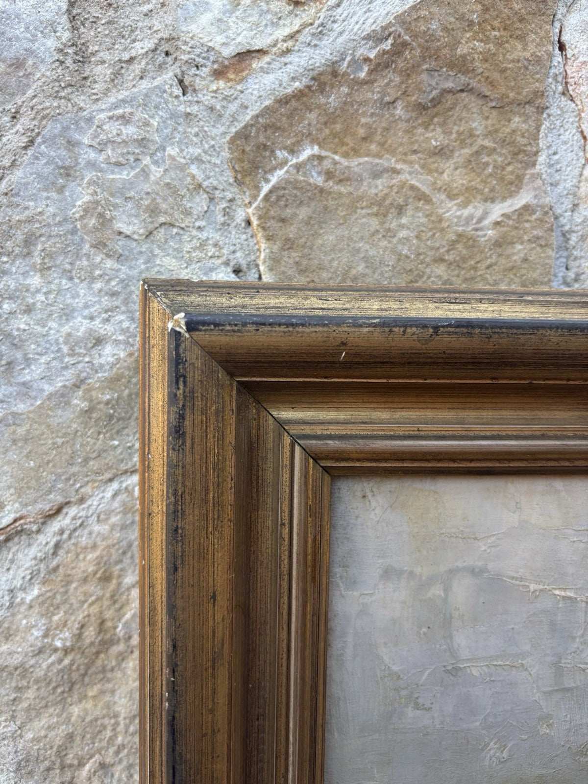 Quadro -Marina Con Barche- dipinto a olio su tela