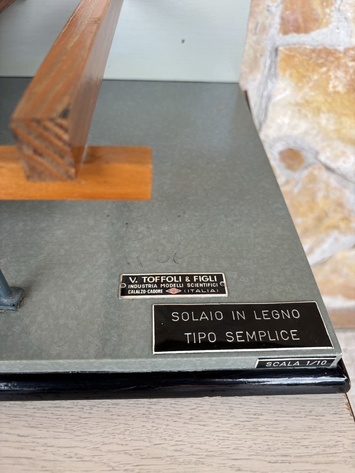 Modello Architettonico Didattico Vintage V.Toffoli E Figli