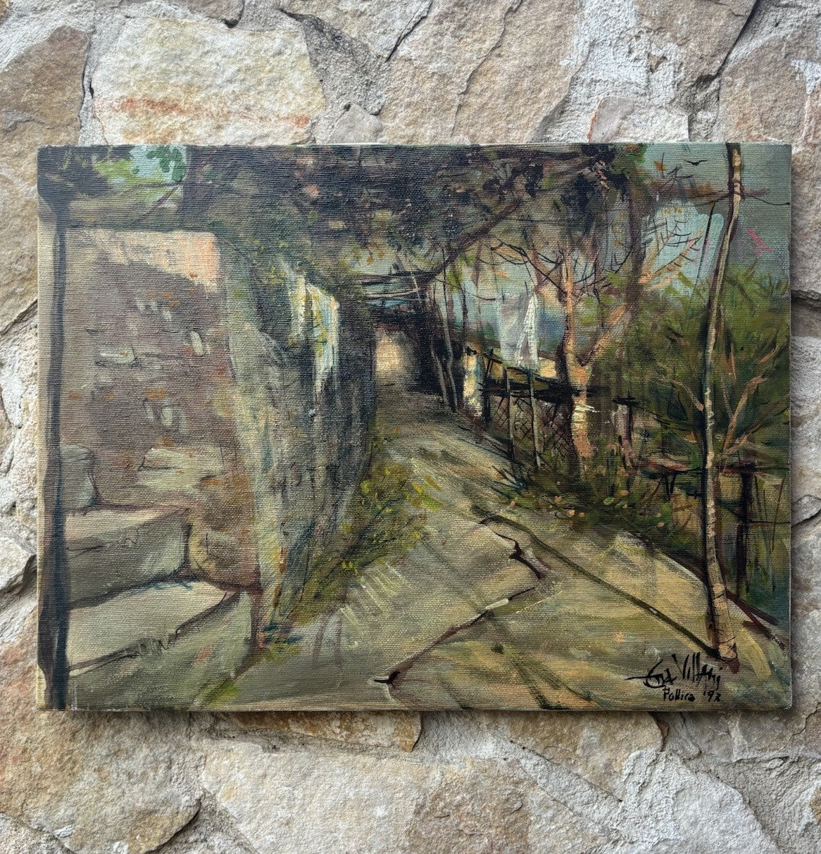 Quadro -Paesaggio- Ena Villani dipinto a olio su tela