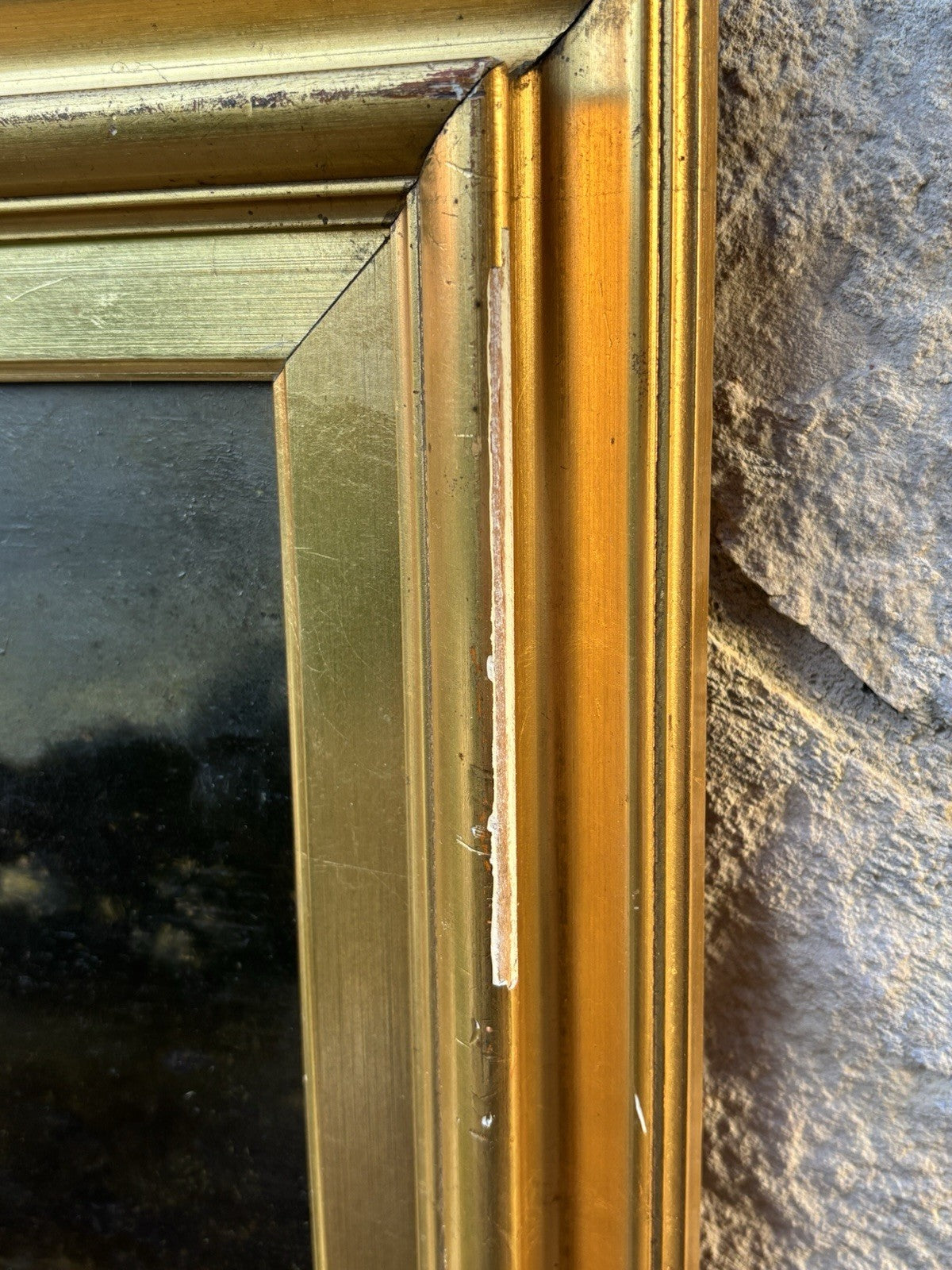 Quadro Antico -Paesaggio Con Gregge- Achille Vertunni- Dipinto A Olio