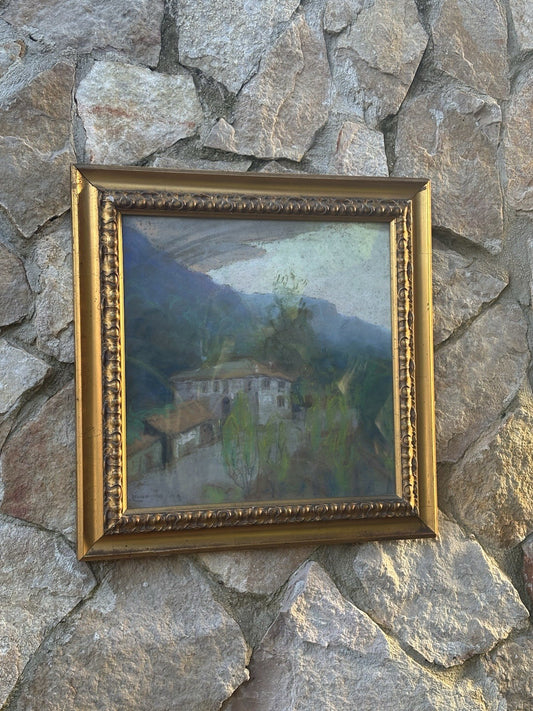 Quadro -Paesaggio- Raffaele Limauro realizzato a pastello