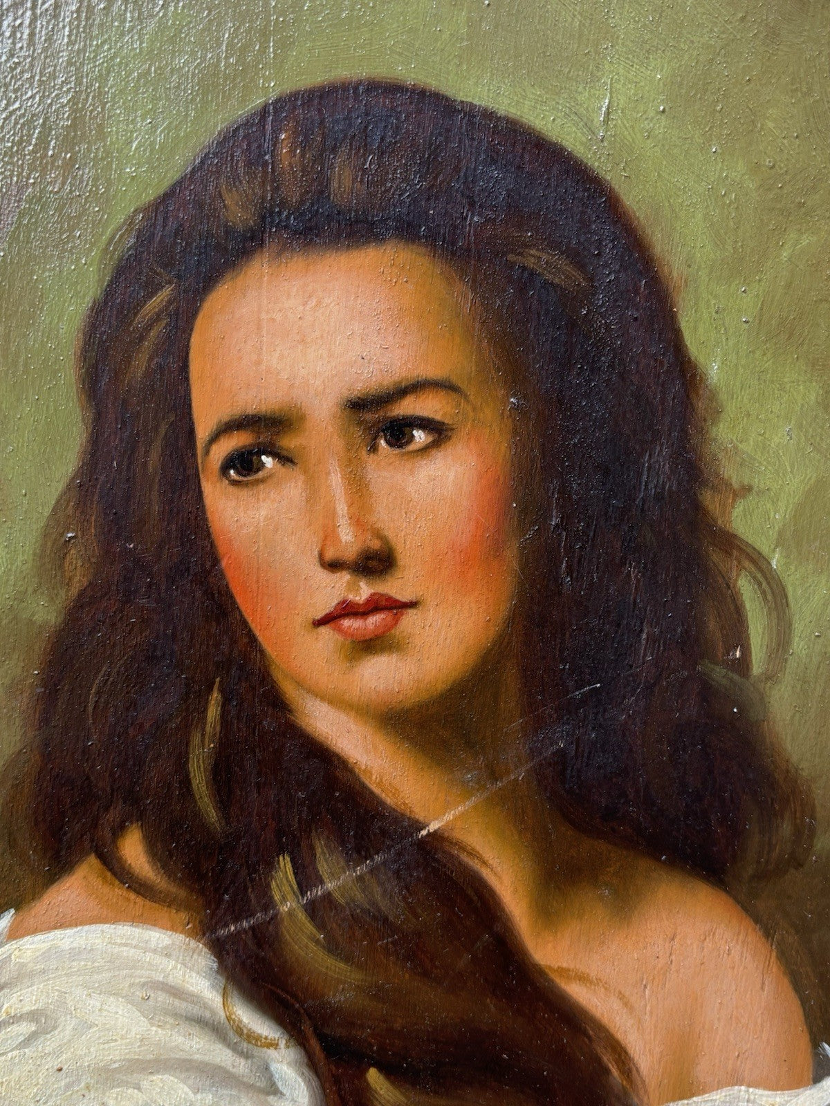 Quadro ovale -Figura Di Donna- Ciro Pace dipinto a olio