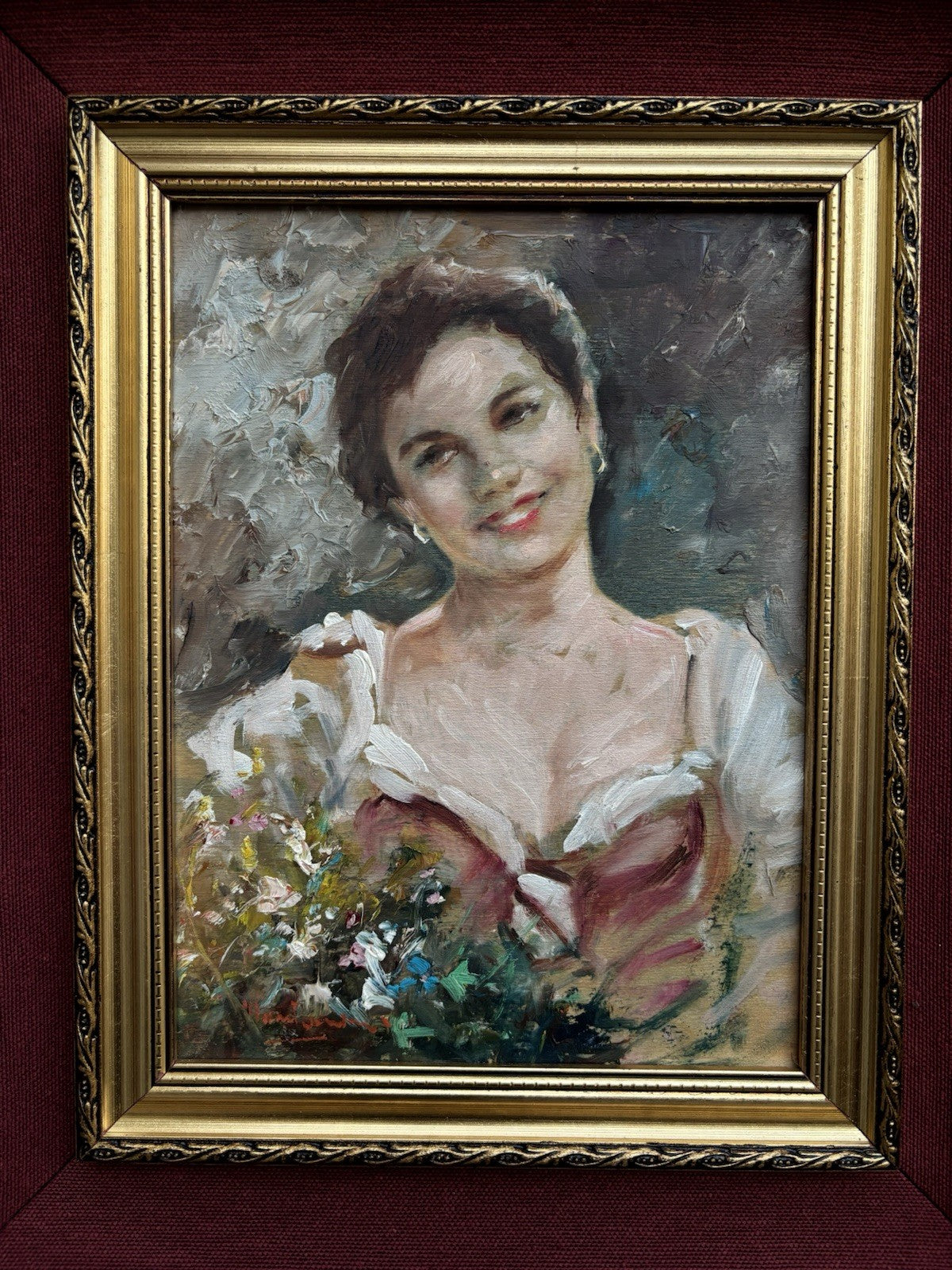 Quadro -Figura Di Donna-  dipinto a olio