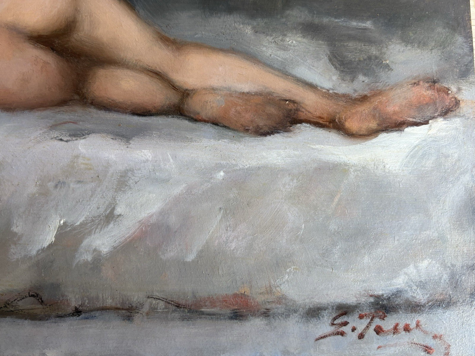 Quadro -Nudo Di Donna- Giovanni Pane dipinto a olio