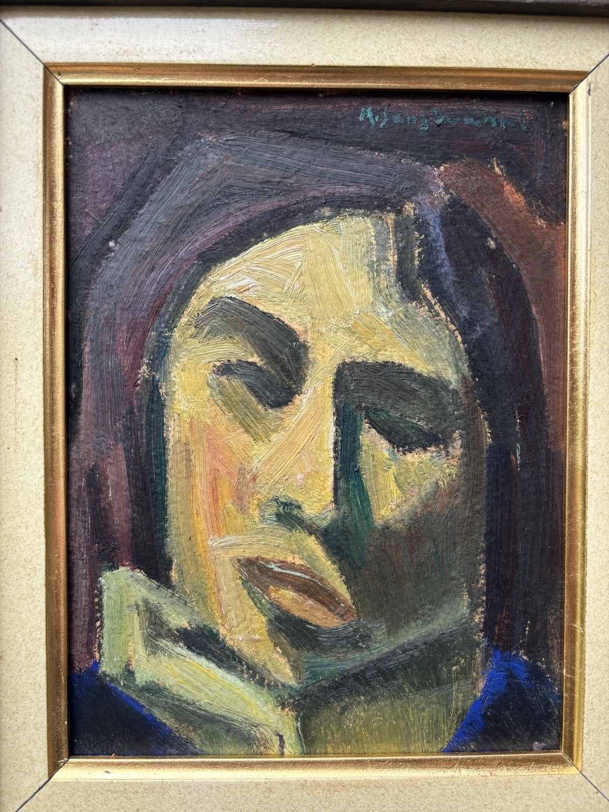 Quadro -Figura- Mario Sangiovanni dipinto a olio