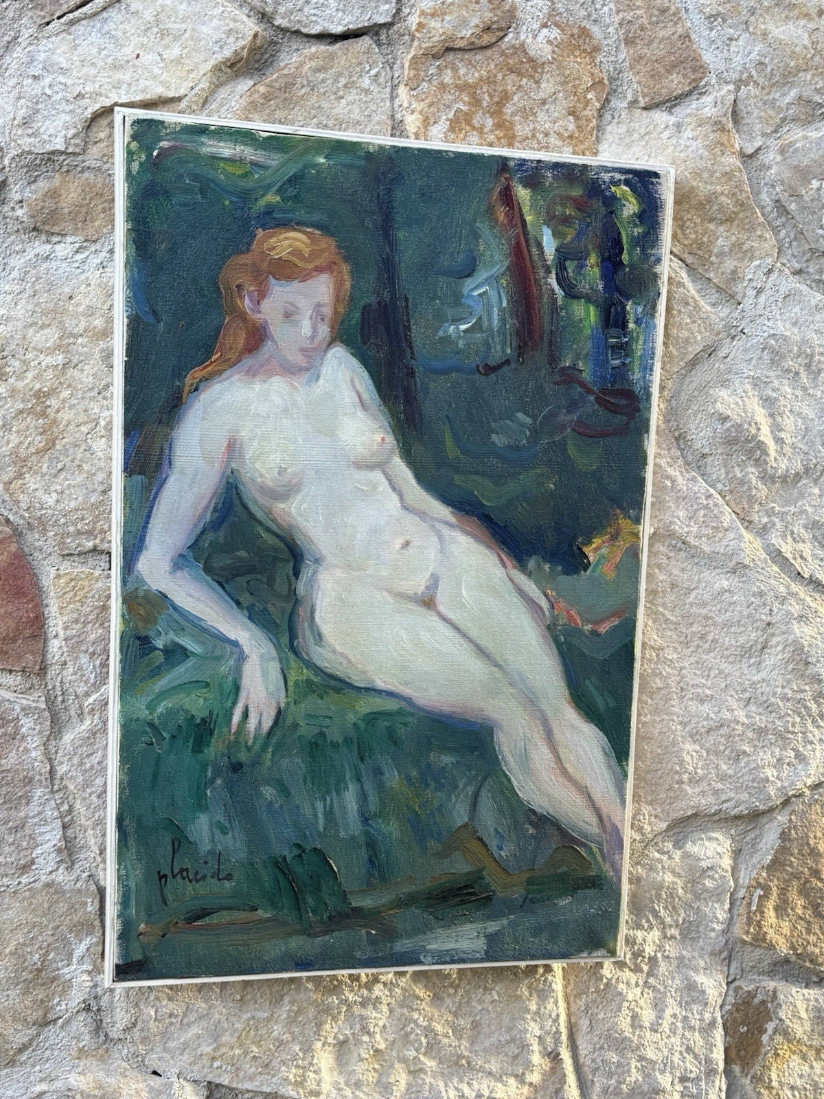 Quadro -Nudo Artistico- Errico Placido dipinto a olio su tela