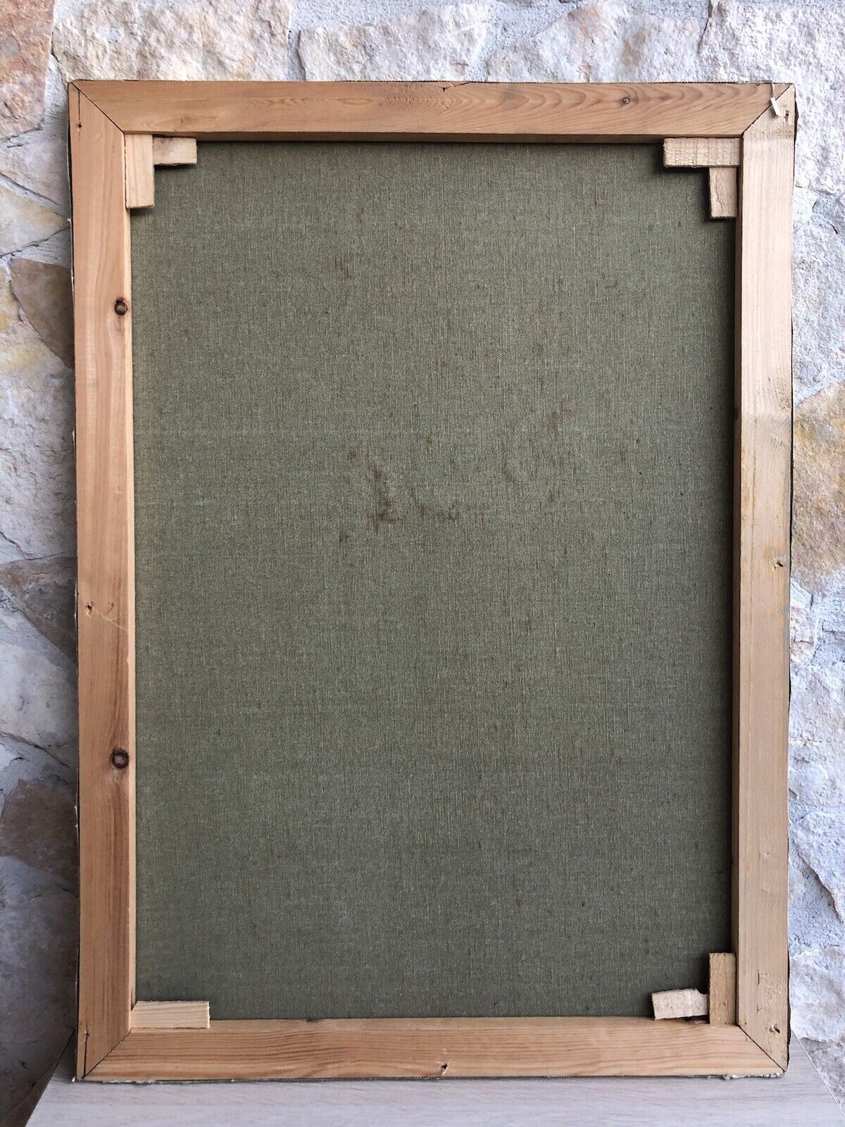 Quadro vintage -Vaso Con Fiori- dipinto a olio su tela