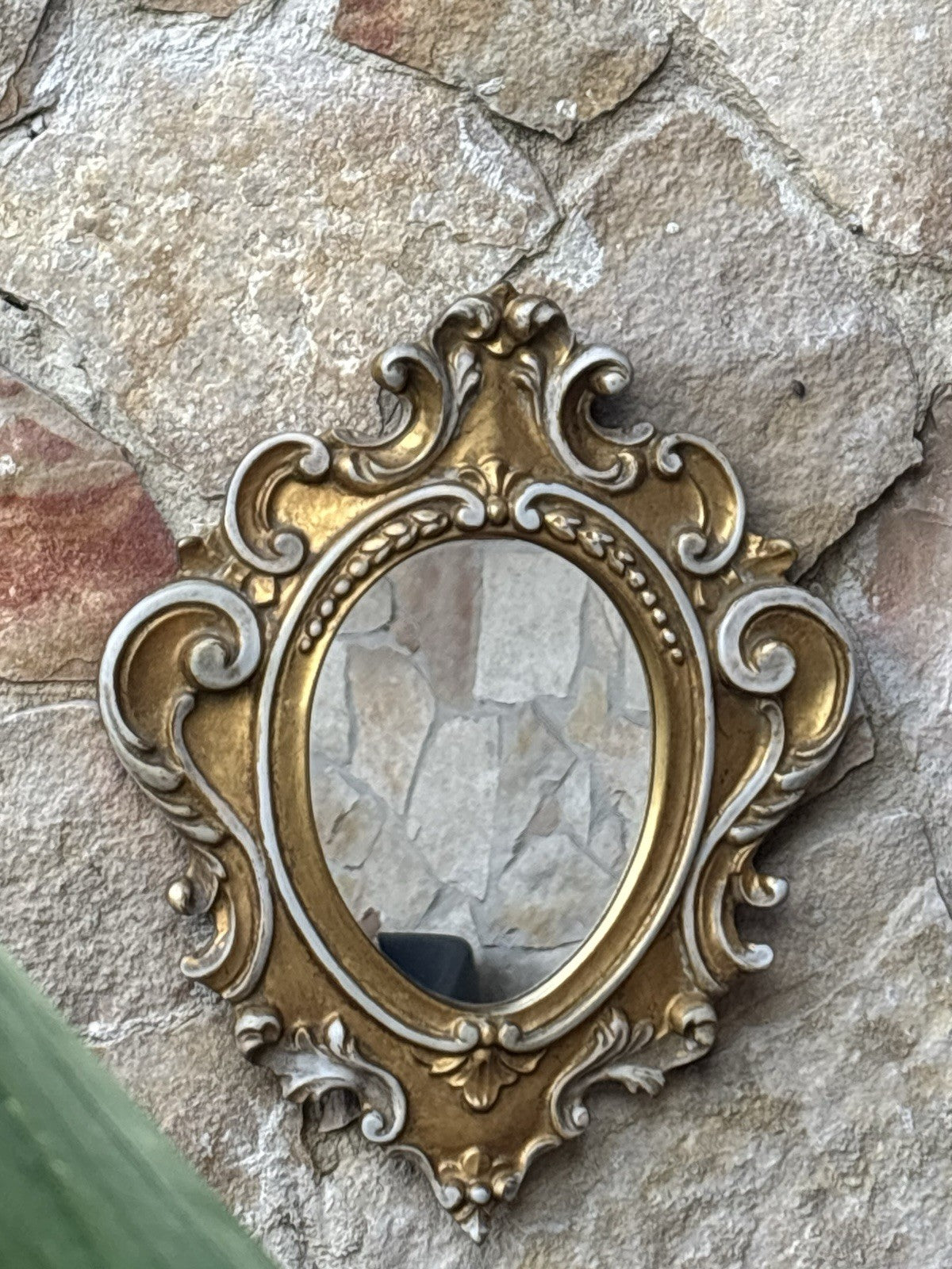 Specchio Vintage In Legno