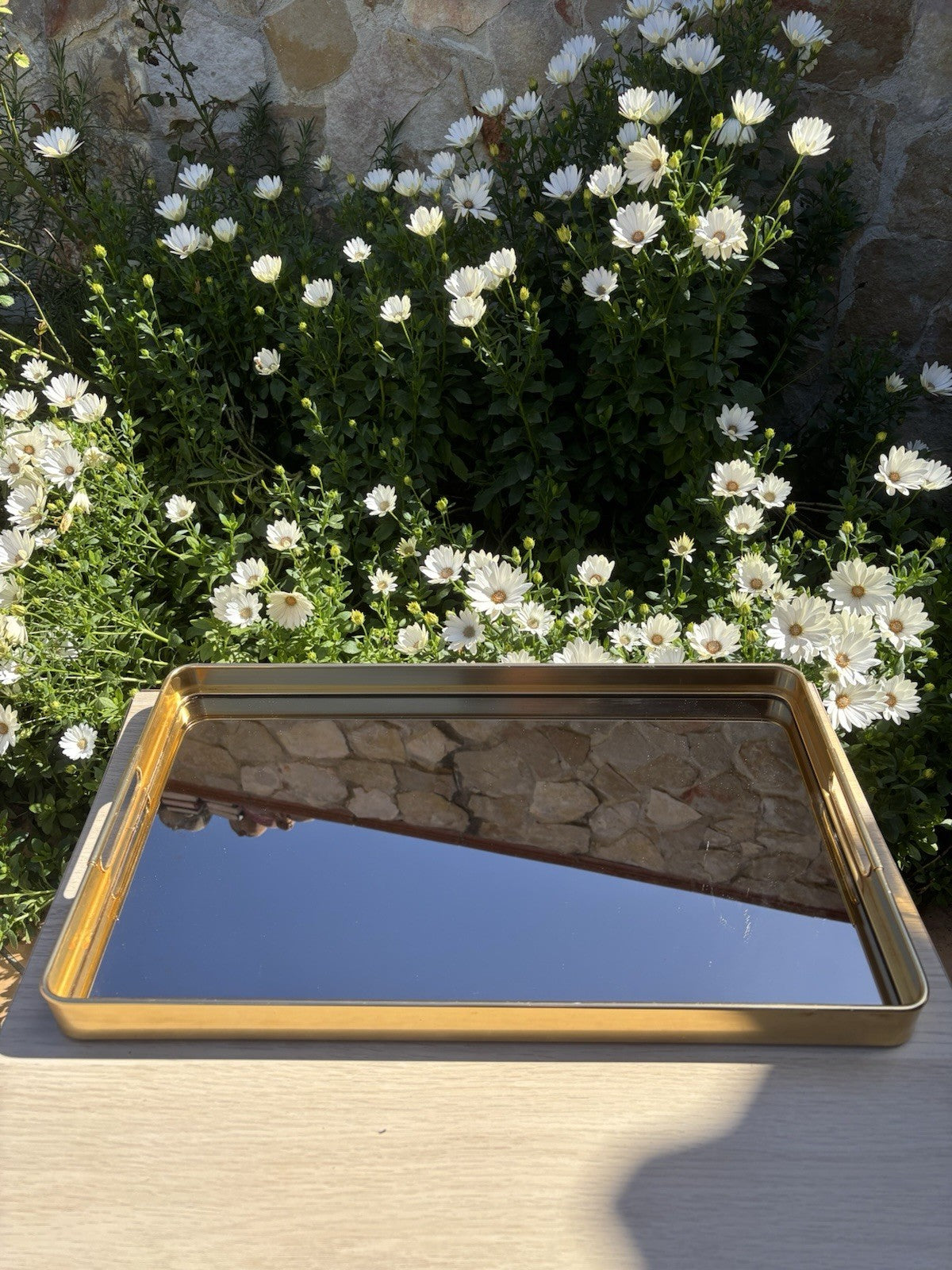 Vassoio Vintage Anni ‘60 MB Made In Italy In Metallo Con Specchio