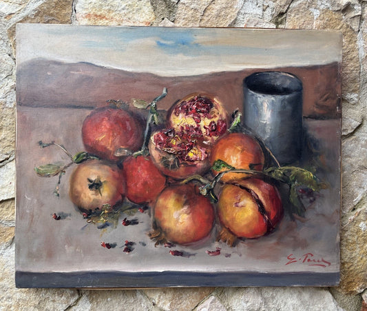 Quadro -Natura Morta- Giovanni Pane dipinto a olio su tela