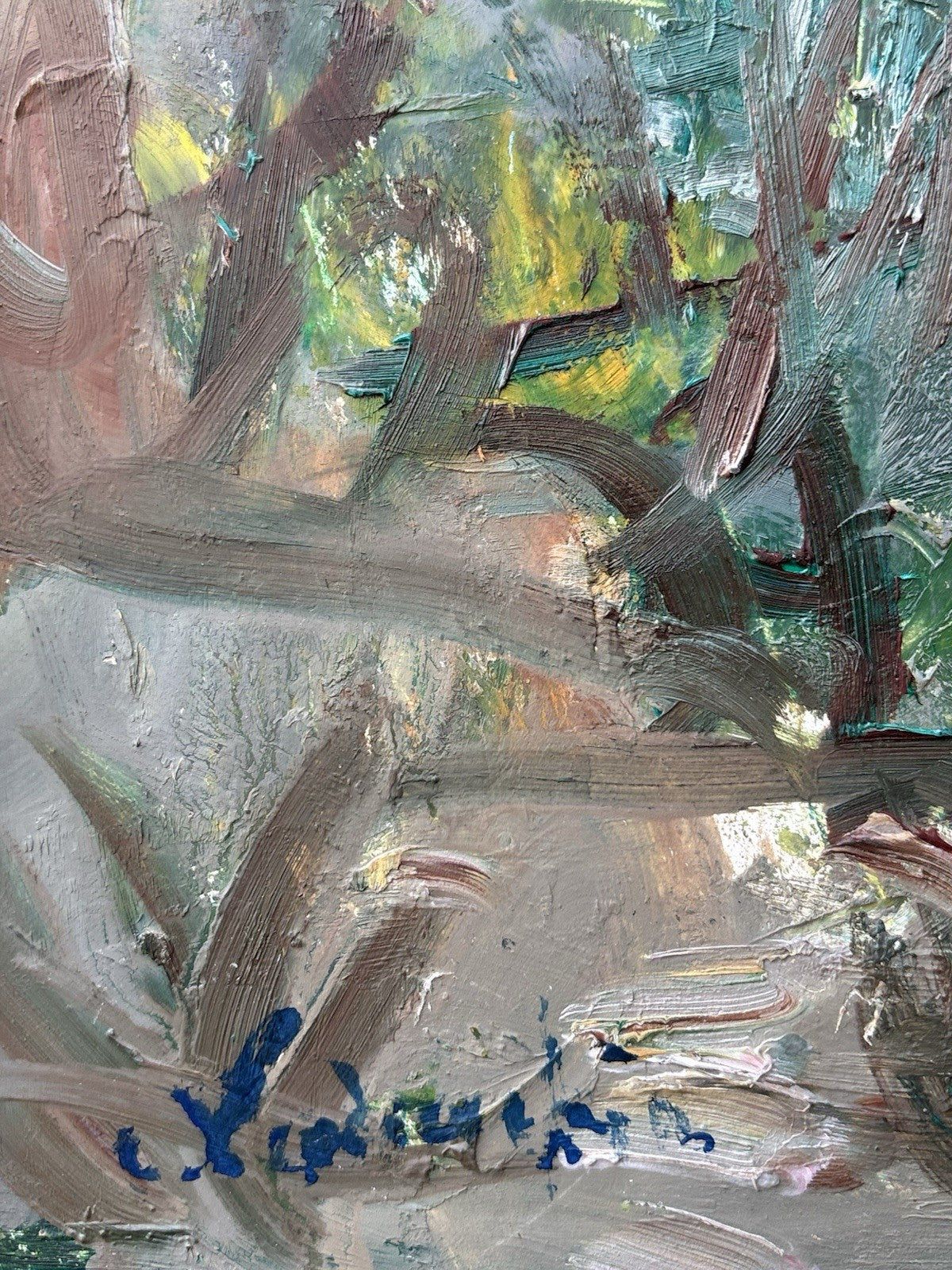 Quadro -Paesaggio Con Toro- Carlo Verdecchia dipinto a olio
