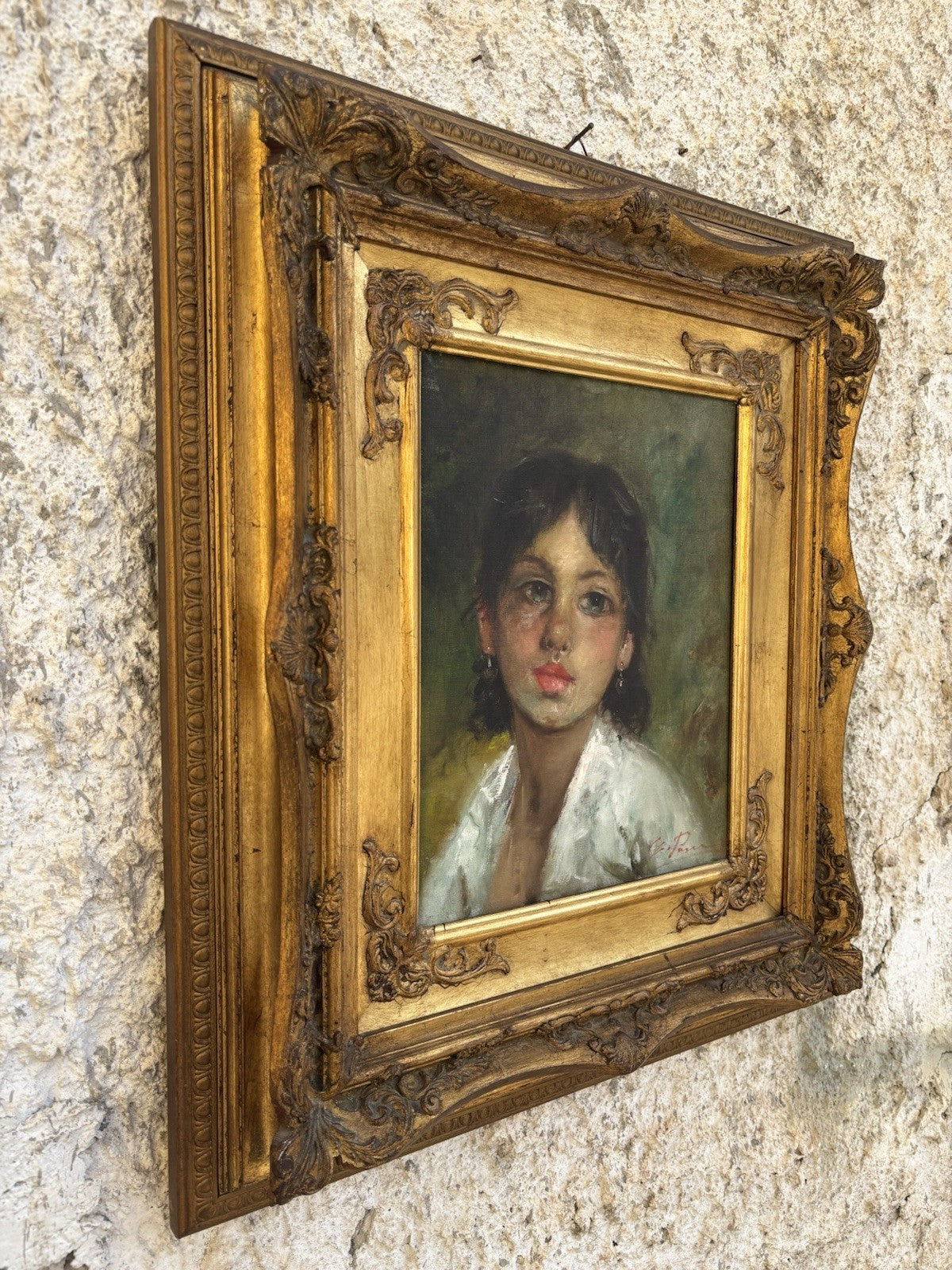 Quadro -Figura Di Donna- Giovanni Pane dipinto a olio su tela