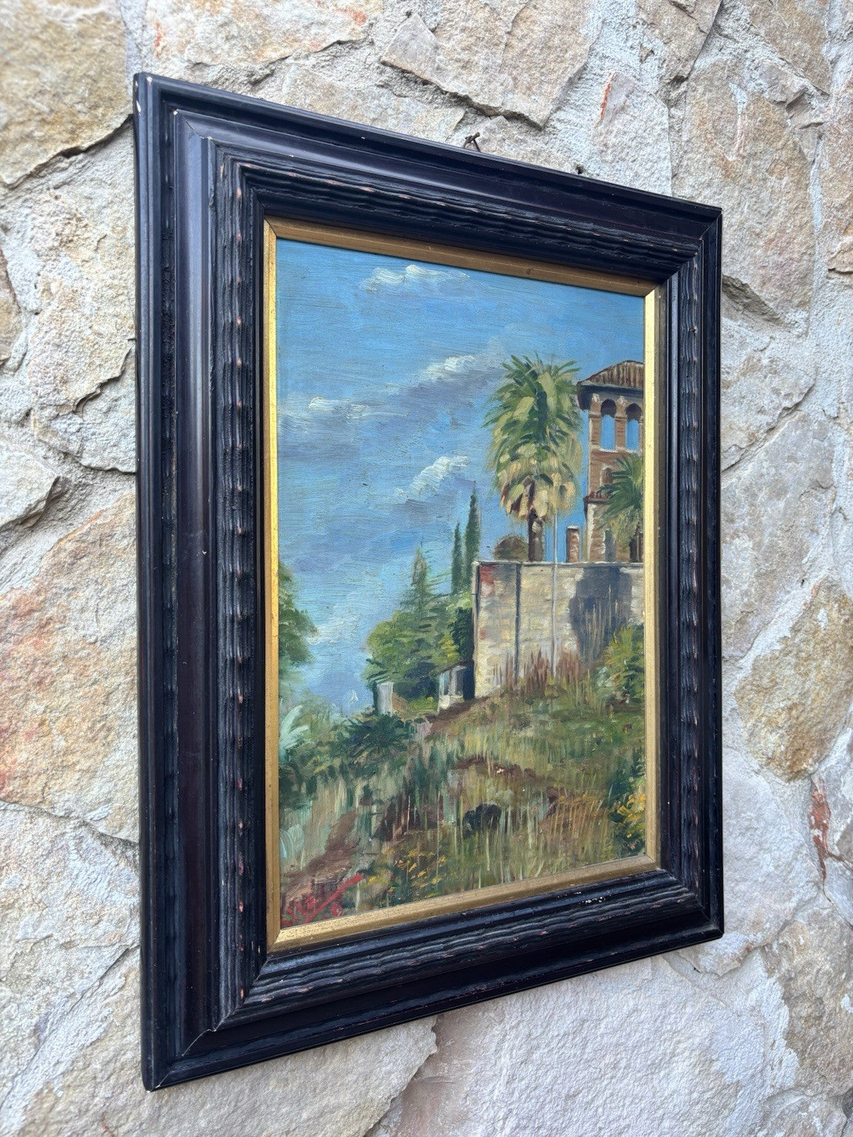 Quadro -Paesaggio- dipinto a olio