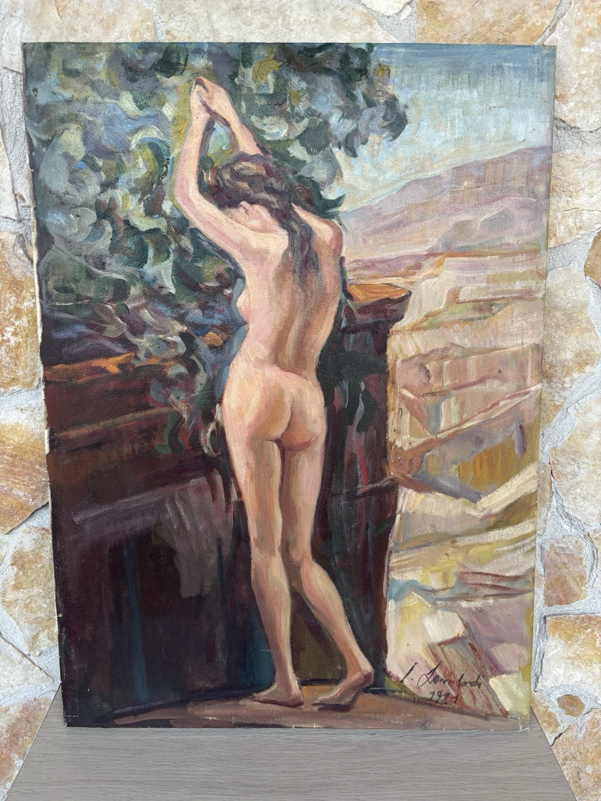 Quadro -Nudo Di Donna- Italo Lombardi dipinto a olio su tela
