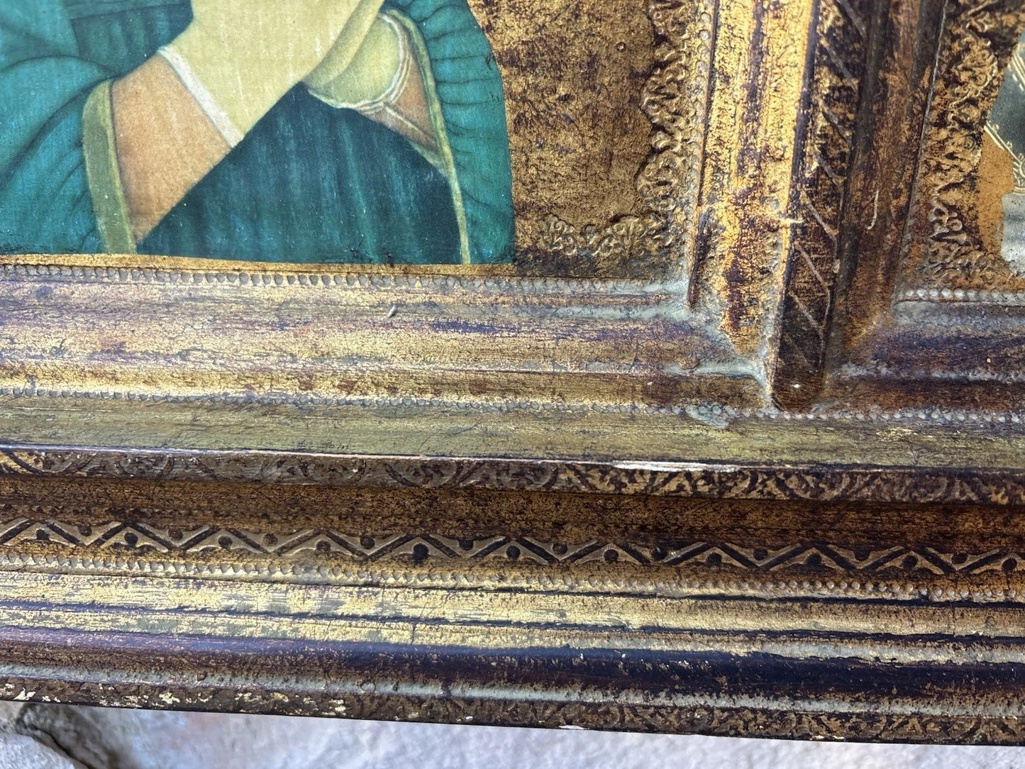 Quadro Icona Religiosa Vintage