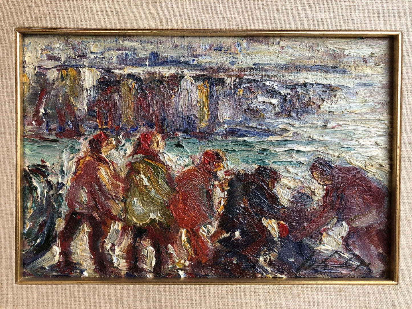 Quadro -Al Mare- dipinto a olio